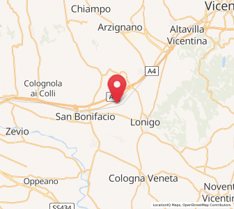 Map of Locara, Veneto