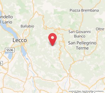 Map of Locatello, Lombardy