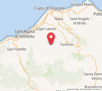 Map of Longi, Sicily