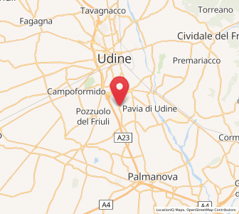 Map of Lumignacco, Friuli Venezia Giulia