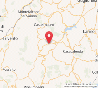 Map of Lupara, Molise