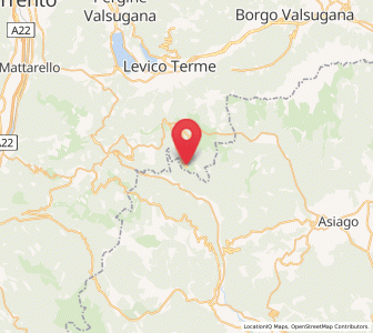 Map of Lusern, Trentino-Alto Adige