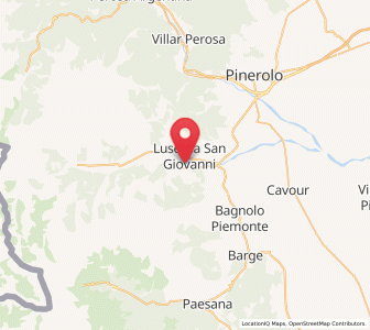 Map of Luserna San Giovanni, Piedmont