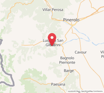 Map of Lusernetta, Piedmont