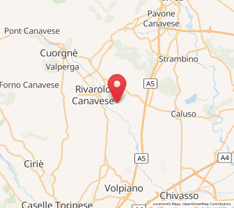 Map of Lusigliè, Piedmont