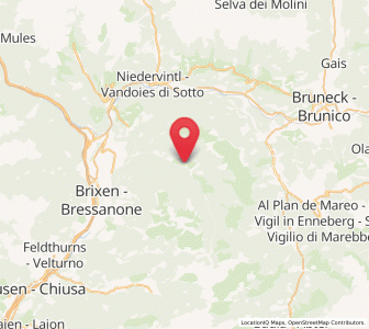 Map of Lüsen, Trentino-Alto Adige