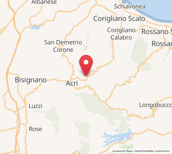 Map of Macchia, Calabria