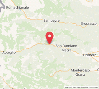 Map of Macra, Piedmont