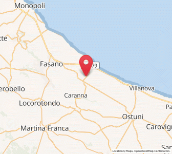 Map of Madonna Pozzo Guacito, Apulia
