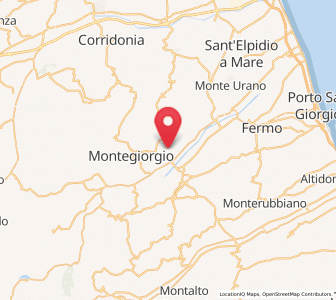 Map of Magliano di Tenna, The Marches
