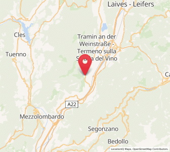 Map of Margreid an der Weinstrasse, Trentino-Alto Adige