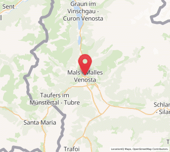 Map of Mals, Trentino-Alto Adige