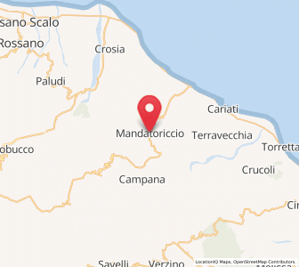 Map of Mandatoriccio, Calabria