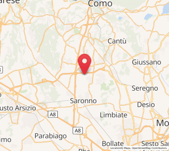 Map of Manera, Lombardy