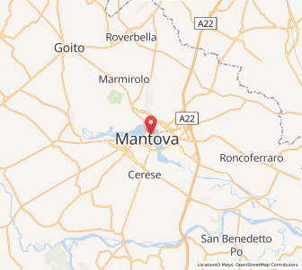 Map of Provinz Mantua, Lombardy