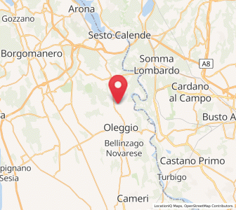 Map of Marano Ticino, Piedmont