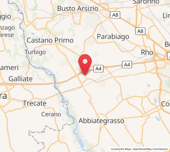 Map of Marcallo, Lombardy