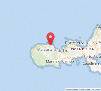 Map of Marciana Marina, Tuscany