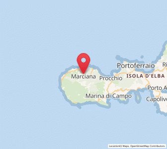 Map of Marciana, Tuscany