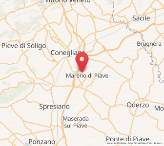 Map of Mareno di Piave, Veneto