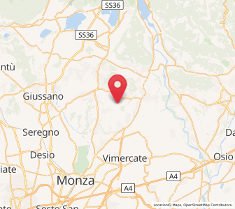 Map of Maresso, Lombardy