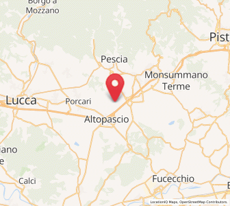 Map of Marginone, Tuscany