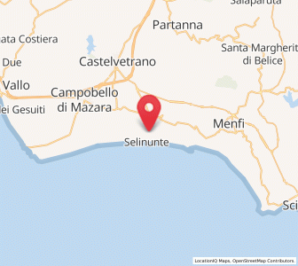 Map of Marinella di Selinunte, Sicily