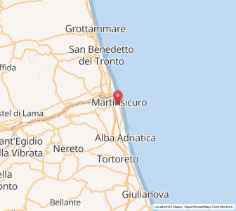 Map of Martinsicuro, Abruzzo