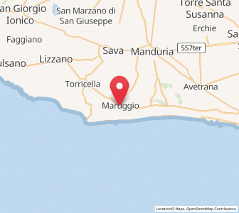 Map of Maruggio, Apulia
