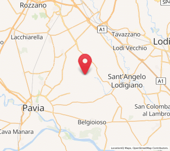 Map of Marzano, Lombardy