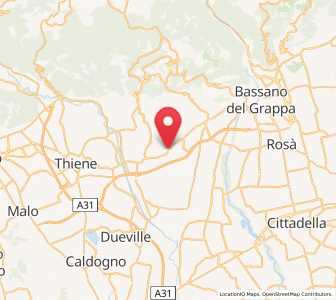 Map of Mason Vicentino, Veneto