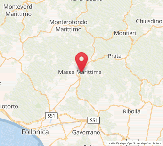 Map of Massa Marittima, Tuscany