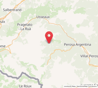 Map of Massello, Piedmont