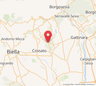 Map of Masserano, Piedmont