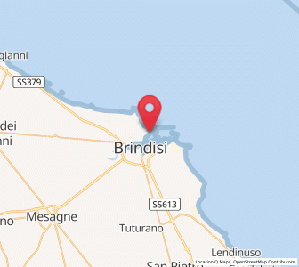 Map of Materdomini, Apulia