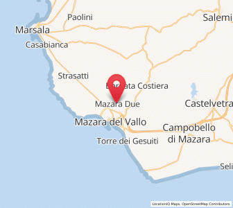 Map of Mazara II, Sicily