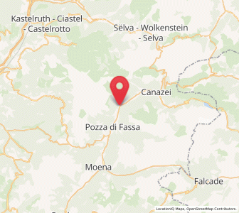 Map of Mazzin di Fassa, Trentino-Alto Adige