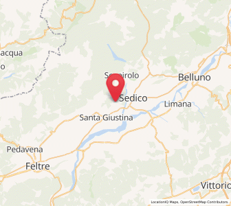 Map of Meano, Veneto