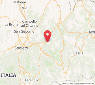 Map of Meggiano, Umbria