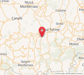 Map of Melazzo, Piedmont