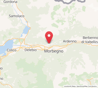 Map of Mello, Lombardy