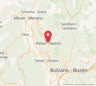 Map of Mölten, Trentino-Alto Adige