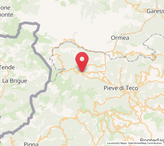 Map of Mendatica, Liguria