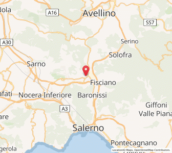 Map of Mercato San Severino, Campania