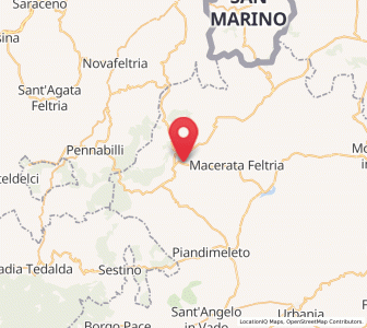 Map of Mercato Vecchio, The Marches