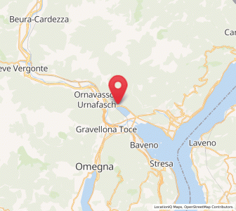 Map of Mergozzo, Piedmont