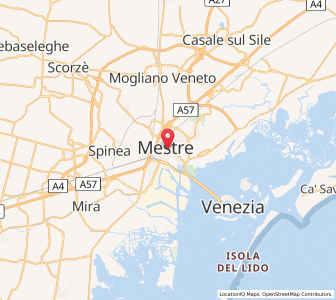Map of Mestre bei Venedig, Veneto