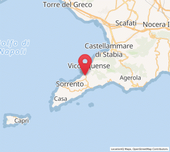 Map of Meta di Sorrento, Campania