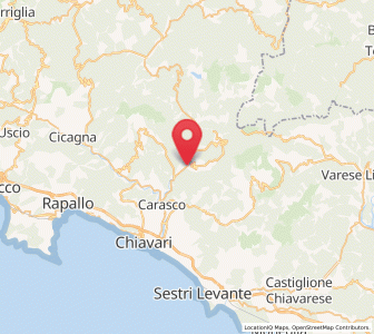 Map of Mezzanego, Liguria