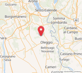 Map of Mezzomerico, Piedmont